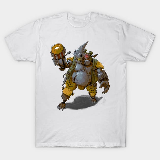 TMNT Robo Rocksteady T-Shirt by markodjeska